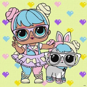 Картина за номерами "L.O.L. Surprise! TroopSurprise BonBon With HopHop", 40х40 см