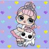 Картина за номерами "L.O.L. Surprise! TroopSurprise Crystal Queen With Crystal Bunny", 40х40 см