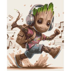 Картина за номерами "Музичний Грут" 40х50 см