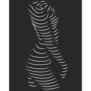 Картина за номерами "Звабливий силует" 40х50 см