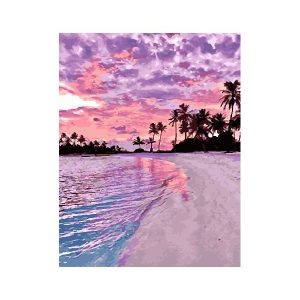 Картина за номерами. Brushme "Рожевий захід", 40х50 см