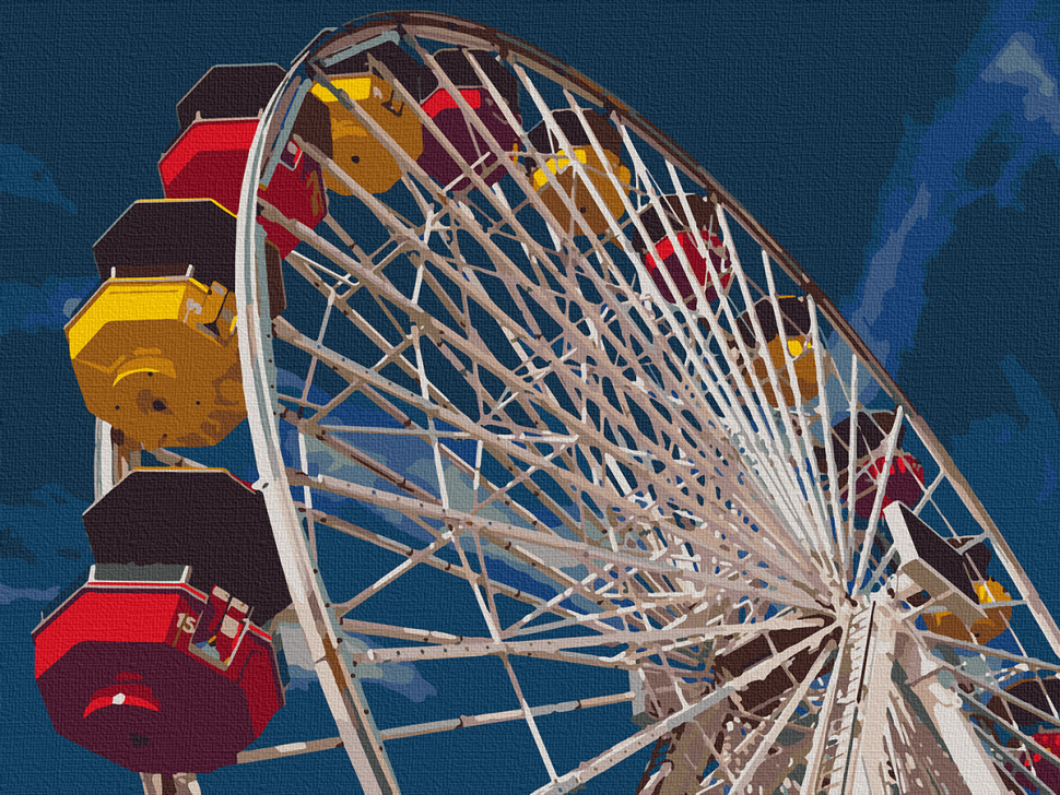 Картина за номерами. Art Craft "Колесо огляду" 40 * 50 см Картина по номерам. Art Craft "Колесо обозрения" 40*50 см