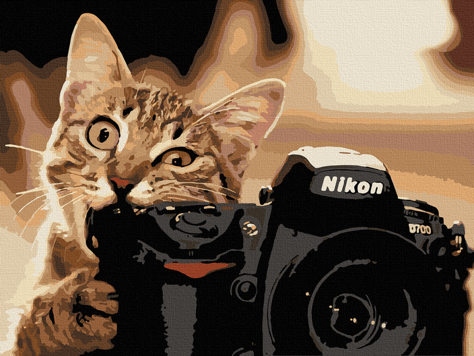 Картина за номерами. Art Craft "Пухнастий фотограф" 40 * 50 см Картина за номерами. Art Craft "Пухнастий фотограф" 40 * 50 см