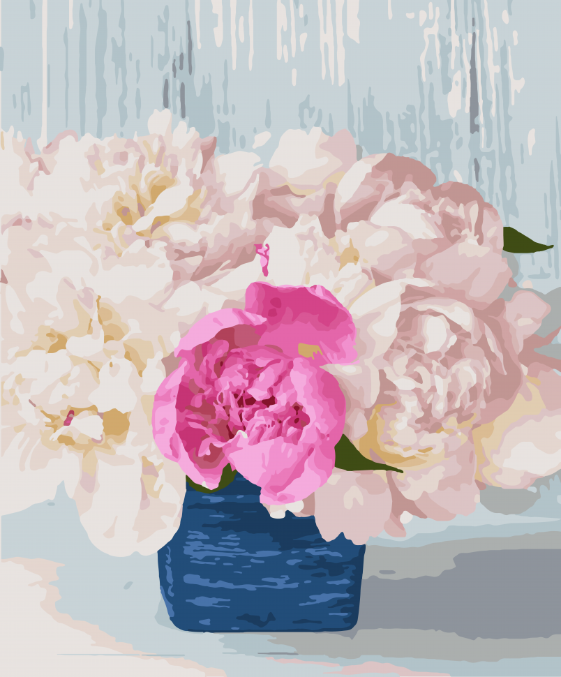 Картина за номерами. Art Craft "Перламутрові півонії" 40 * 50 см Картина по номерам. Art Craft "Перламутровые пионы" 40*50 см