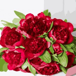 Картина за номерами. Art Craft "Рубіновий букет" 40 * 50 см