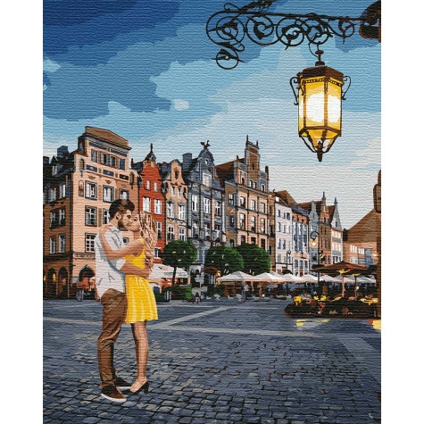 Картина за номерами. "Побачення в Гданську" 40 * 50см Картина по номерам. "Свидание в Гданьске" 40*50см