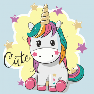 Картина за номерами. Art Craft "Райдужна єдинорожка" 30 * 30 см