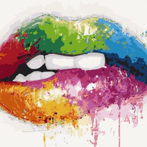Картина по номерам. Art Craft "Яркие уста" 40*50 см