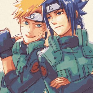 Картина по номерам. Art Craft "Наруто и Саскэ" 40*50 см