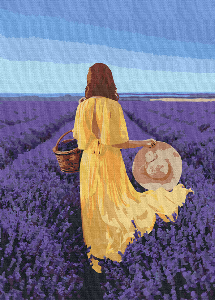 Картина за номерами. Art Craft "Лавандова безмежність" 40 * 50 см Картина по номерам. Art Craft "Лавандовая безграничность" 40*50 см