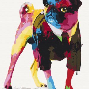 Картина по номерам. Art Craft "Джентельмен мопс" 40х50 см