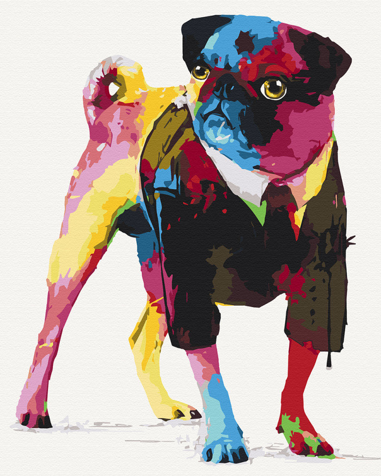 Картина за номерами. Art Craft "Джентельмен мопс" 40х50 см Картина за номерами. Art Craft "Джентельмен мопс" 40х50 см