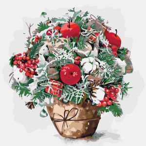 Картина за номерами. Букети "Яблучний присмак" 40 * 40см Картина за номерами. Букети "Яблучний присмак" 40 * 40см