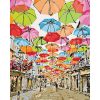 Картина за номерами. Міський пейзаж "Яскрава вуличка 2", 40х50 см