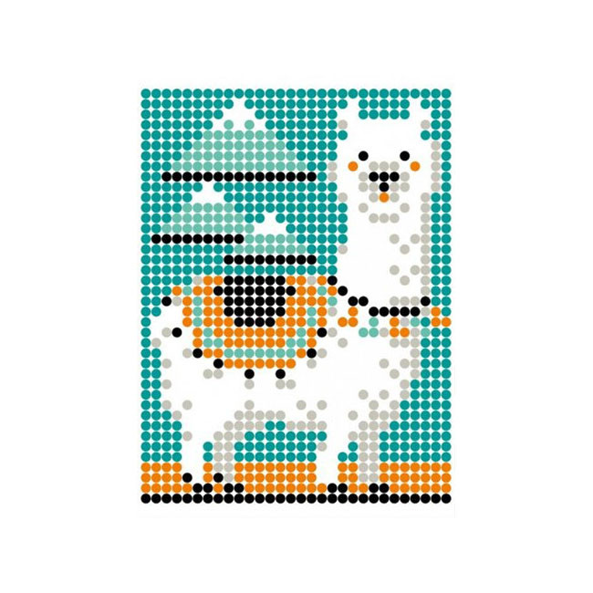 Картина за номерами стікерами в тубусі "Лама" 1200 стікерів. 1814 33х48 см Картина по номерам стикеров в тубусе "Лама" 1200 стикеров. 1814 33х48 см — изображение 3