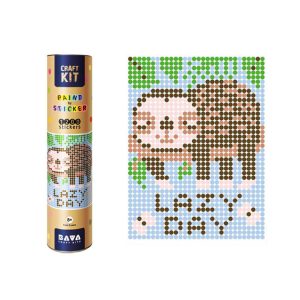 Картина за номерами стікерами в тубусі "Лінивий" 1200 стікерів. 33х48 см