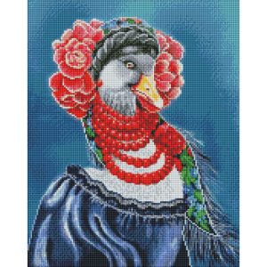 Алмазна мозаїка без підрамника "Українська гусочка" 40х50 см Алмазна мозаїка без підрамника "Українська гусочка" 40х50 см