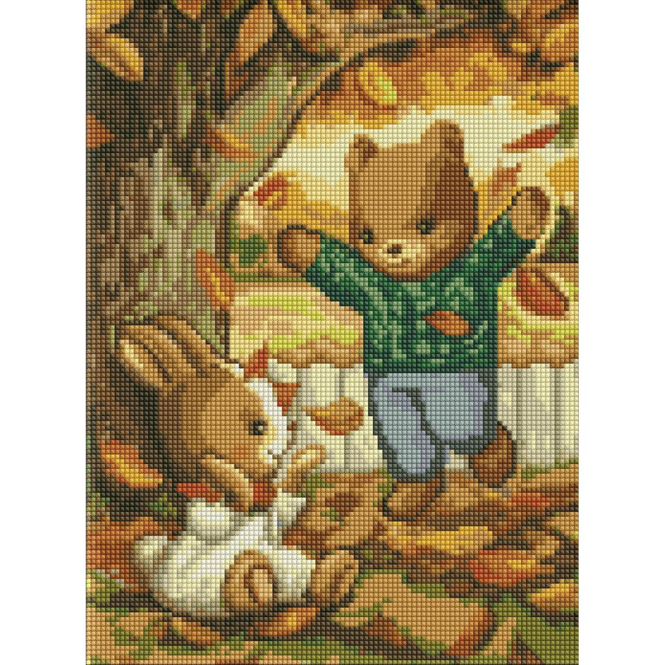 Алмазна мозаїка без підрамника "Золотий листопад" 30х40 см Алмазна мозаїка без підрамника "Золотий листопад" 30х40 см