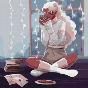 Картина по номерам "Уютный вечер" ©dragonfly_kc 40х40 см