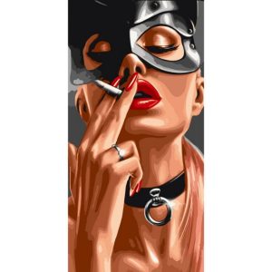 Картина за номерами "Грайлива киця" 40x80 см