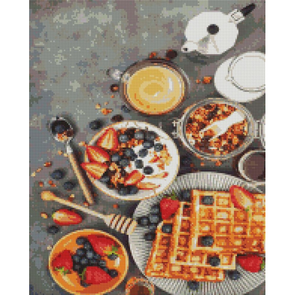 Алмазна мозаїка "Віденські вафлі", 40x50 см Алмазна мозаїка "Віденські вафлі", 40x50 см