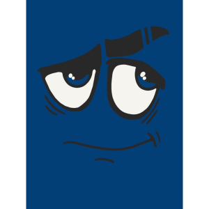 Картина по номерам "Эмоции. Скепсис" 30х40 см