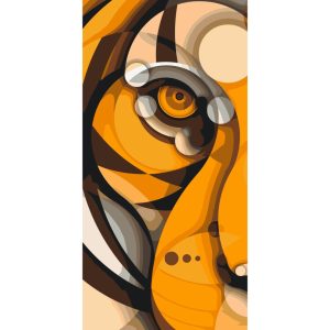 Картина по номерам "Черты хищника" 40х80 см