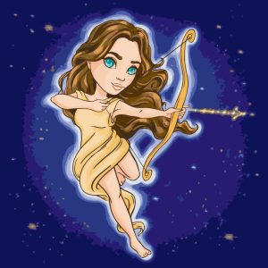 Картина по номерам "Знаки зодиака. Стрелец" ©VIKTORIA.GRO.ART 40х40 см