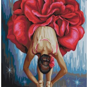 Картина за номерами. Brushme "Квіткова балерина", 40х50 см