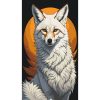 Картина по номерам "Полярный лис" 40x80 см