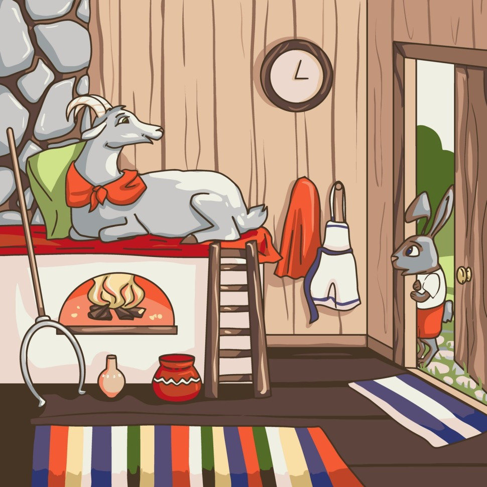 Картина за номерами "Коза-дереза" 40x40 см Картина по номерам "Коза-дереза" 40x40 см