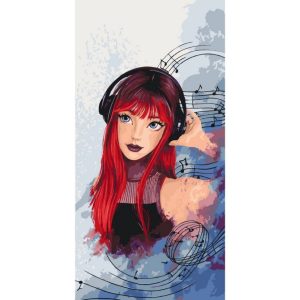 Картина по номерам "Моя мелодия" ©DESHKO.NATASHA 40x80 см