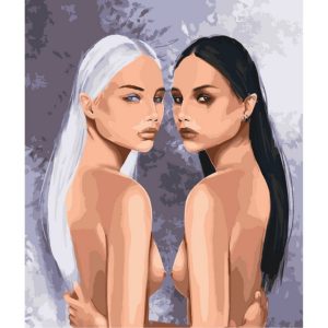 Картина по номерам "Противоположности" ©VALLERONY 40x50 см