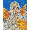 Алмазна мозаїка без підрамника "Казковий янгол" з АВ стразами 40х50 см