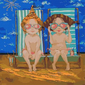 Картина за номерами "Рожеві окуляри" 40х40 см