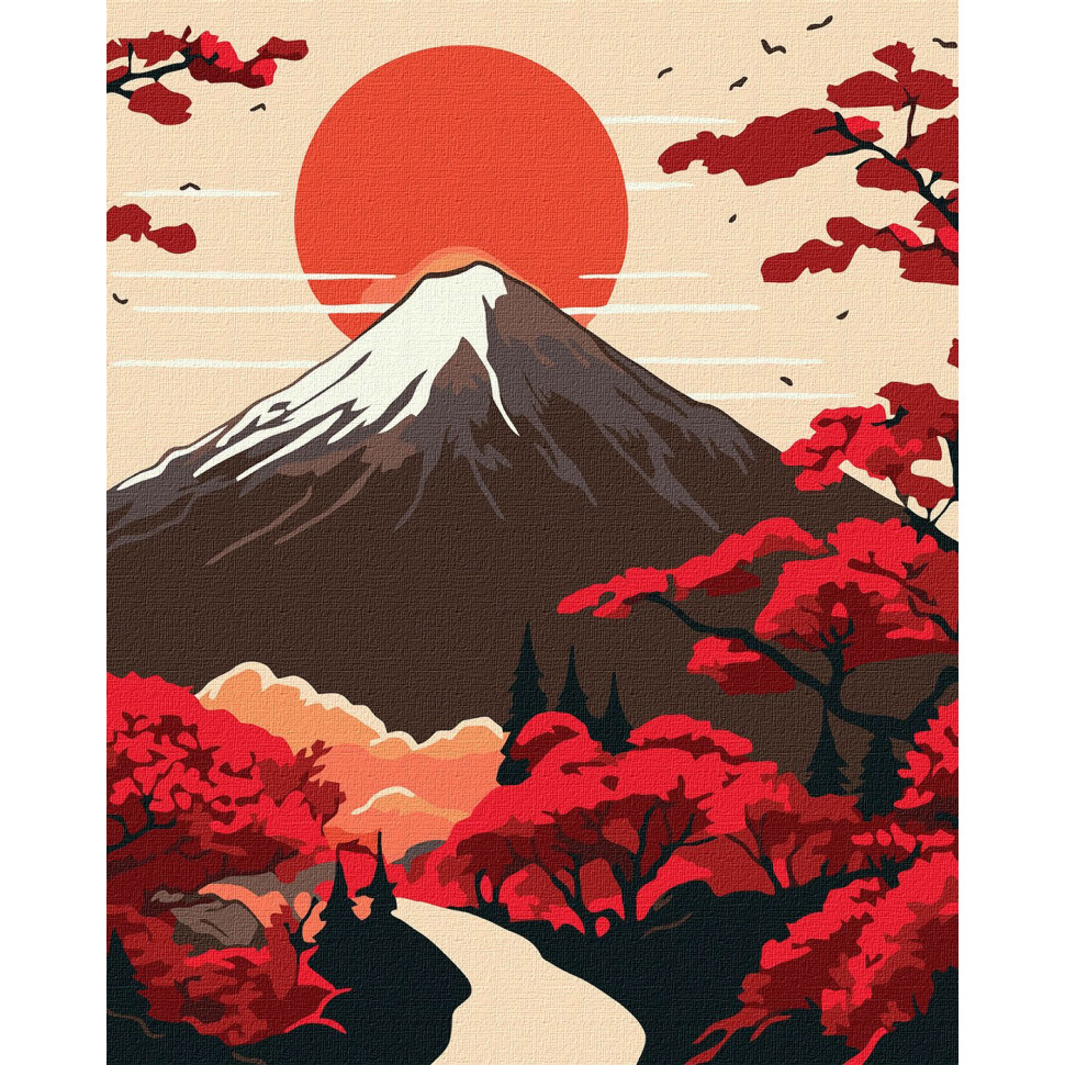 Картина за номерами "Гора Фудзі" 40х50 см Картина за номерами "Гора Фудзі" 40х50 см