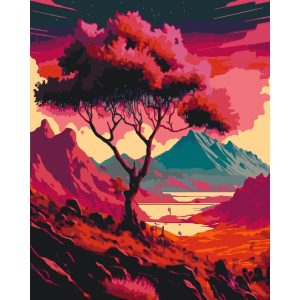 Картина за номерами "Вечір в горах" 40х50 см