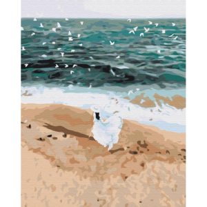 Картина за номерами "Фігура на узбережжі" © Lana Musienko, 40x50 см