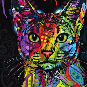 Картина за номерами. Brushme "Абісинська кішка", 40х50 см