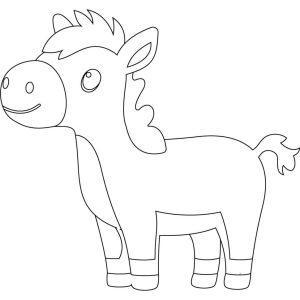 Розпис по полотну "Кінь" 25х30 см