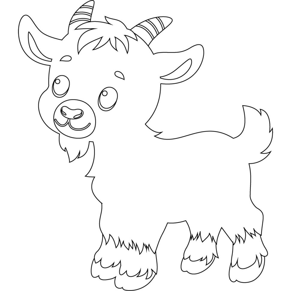 Розпис по полотну "Козенятко" 25х30 см Розпис по полотну "Козенятко" 25х30 см