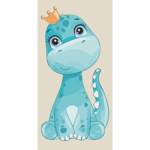 Картина за номерами "Cute dino" 40х80 см
