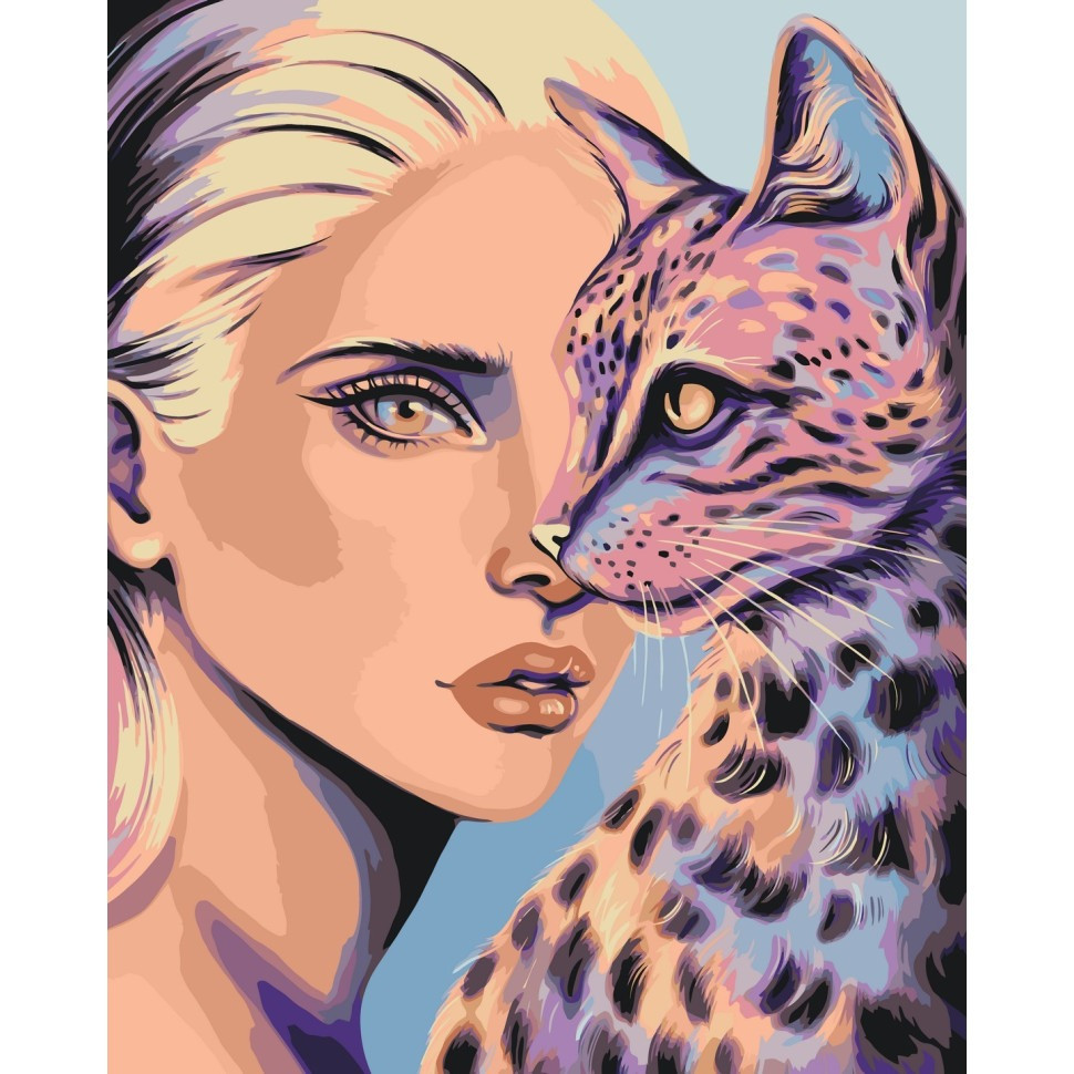 Картина за номерами "Загадкові красуні" 40х50 см Картина за номерами "Загадкові красуні" 40х50 см