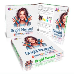 Набір для творчості "Яскрава мить" біле полотно 25х30 см