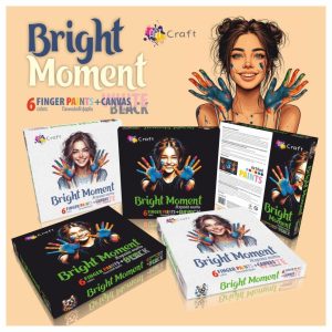 Alternative view of Набір для творчості "Яскрава мить" біле полотно 25х30 см