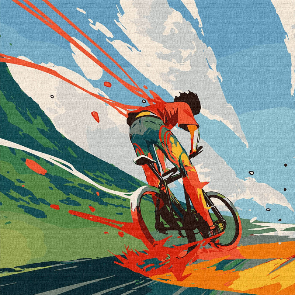 Картина за номерами "Назустріч вітру", 50х50 см Картина по номерам "Навстречу ветру", 50х50 см