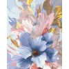 Картина по номерам "Нежный гибискус" 40х50 см, с металлизированными красками