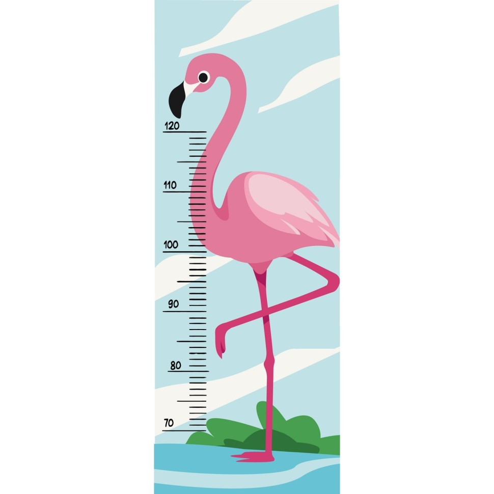 Ростомір за номерами "Фламінго" 30х80 см Ростомір за номерами "Фламінго" 30х80 см
