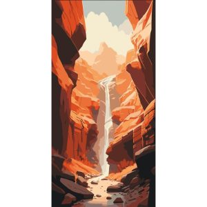 Картина за номерами "Каньйон" 40х80 см