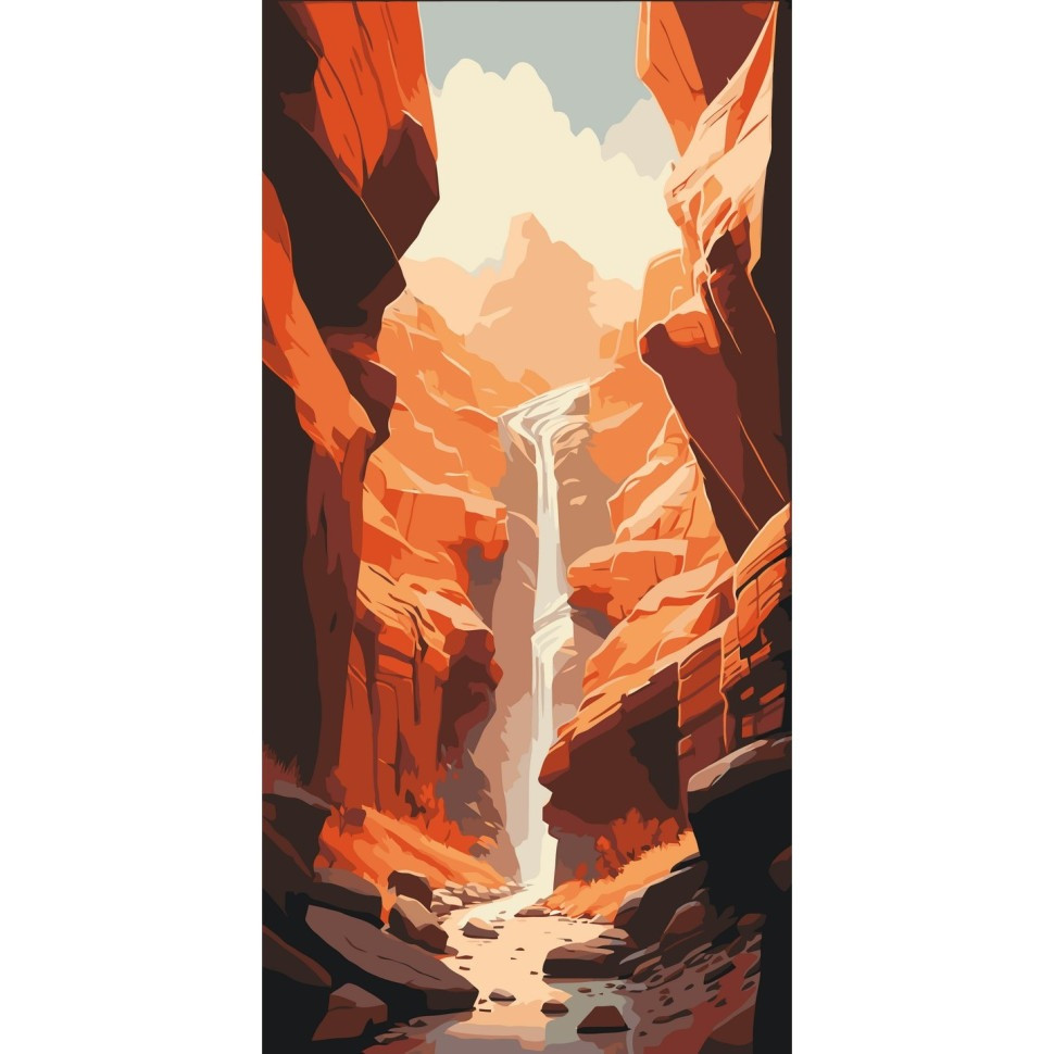 Картина за номерами "Каньйон" 40х80 см Картина за номерами "Каньйон" 40х80 см